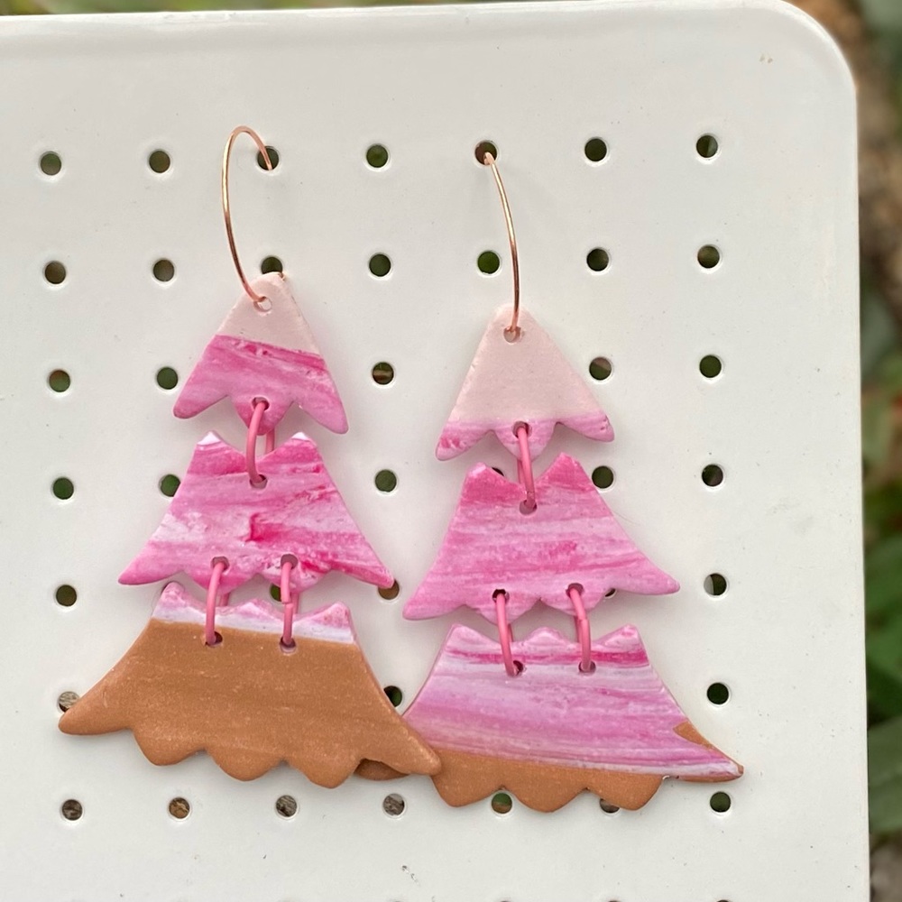 Polymer clay earrings by Susie Quinn
